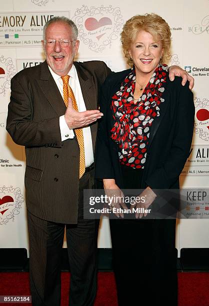 Las Vegas Mayor Oscar Goodman and his wife Carolyn Goodman arrive at the Bellagio for the 13th annual Keep Memory Alive Foundation Power of Love gala...