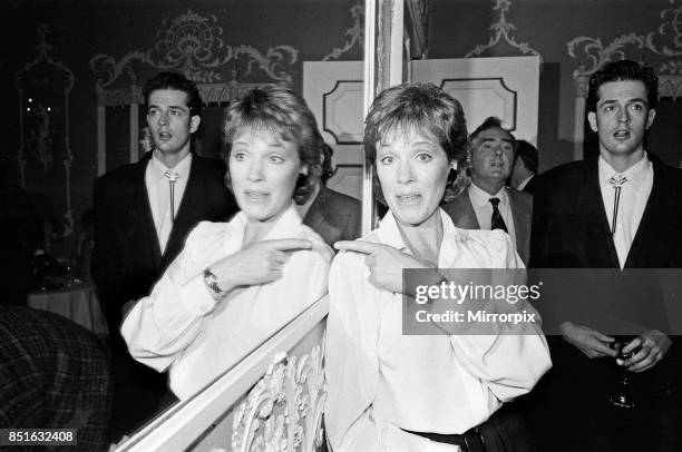 Julie Andrews and Rupert Everett, who star in the new film 'Duet for One', 9th February 1986.