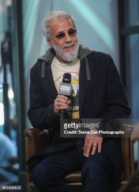 Singer/songwriter Yusuf / Cat Stevens attends Build Series to discuss his new album "The Laughing Apple" at Build Studio on September 22, 2017 in New...