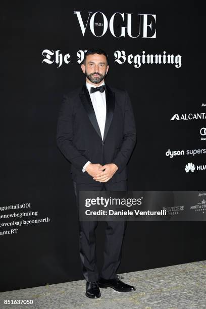 Riccardo Tisci attends the Vogue Italia 'The New Beginning' Party during Milan Fashion Week Spring/Summer 2018 on September 22, 2017 in Milan, Italy.