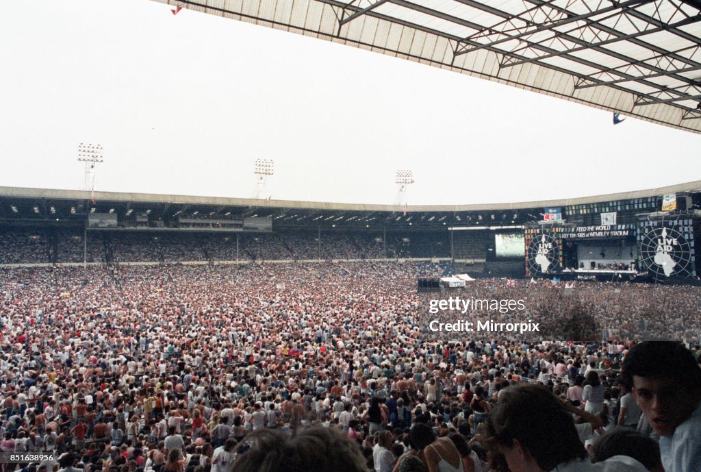 Live Aid concert at Wembey