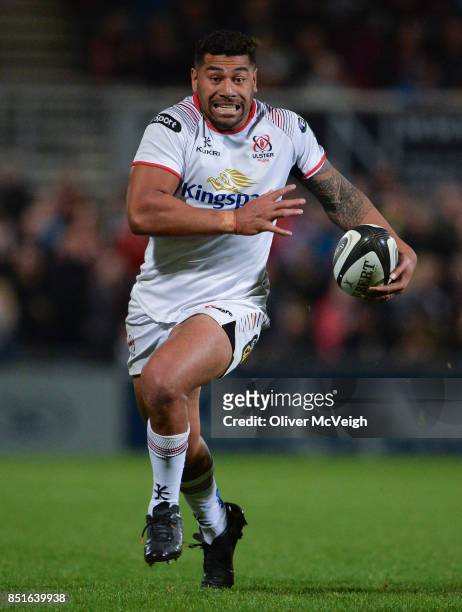 Belfast, United Kingdom - 22 September 2017; Charles Piutau of Ulster during the Guinness PRO14 Round 4 match between Ulster and Dragons at Kingspan...