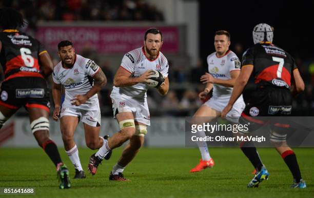 Belfast, United Kingdom - 22 September 2017; Alan OConnor of Ulster during the Guinness PRO14 Round 4 match between Ulster and Dragons at Kingspan...