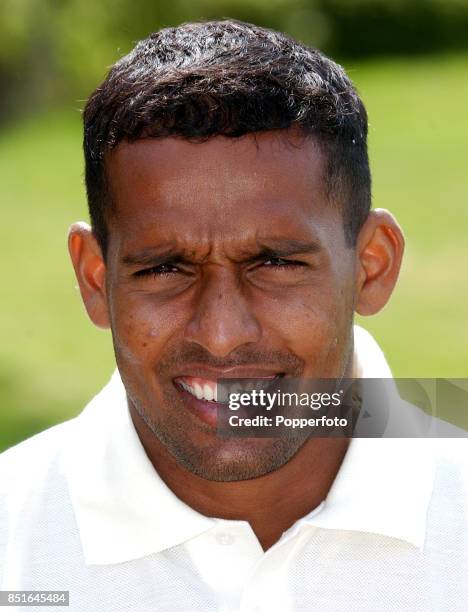 Portrait of Thilan Samaraweera of Sri Lanka taken prior to the Sri Lanka tour of England on 23 April, 2002 in London, England.