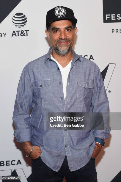 Filmmaker Gotham Chopra attends the Tribeca TV Festival season premiere of Religion of Sports at Cinepolis Chelsea on September 22, 2017 in New York...