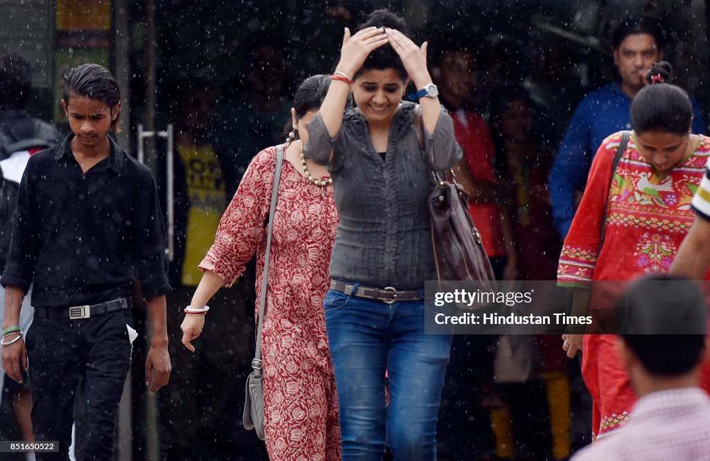 Incessant Rains Batter Delhi, Lead To Traffic Snarls On Arterial Roads