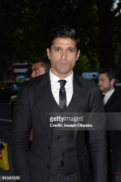 Farhan Akhtar attends the 17th Asian Achievers Awards at Grosvenor House, on September 22, 2017 in London, England.