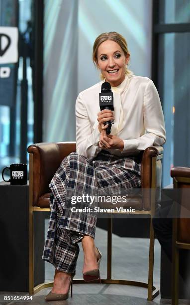 Actress Joanne Froggatt visits Build to talk about the six-part series "Liar" at Build Studio on September 22, 2017 in New York City.