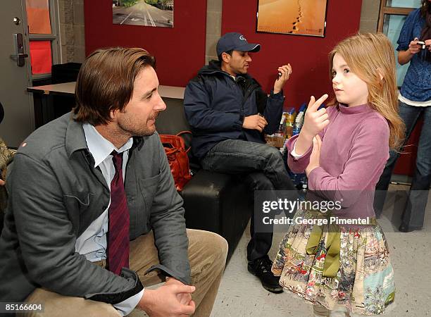 Actor Luke Wilson and Actress Morgan Lily attends the premiere of "Henry Poole Is Here" at the Eccles Theatre during the 2008 Sundance Film Festival...
