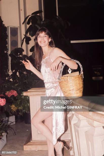 Jane Birkin en 1974 à Cannes, France.