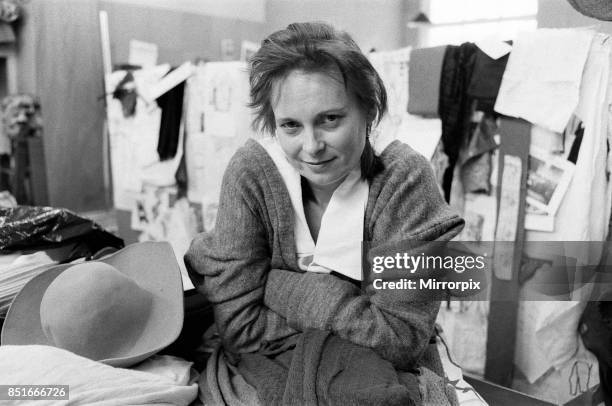 British fashion designer Vivienne Westwood, 28th April 1983.