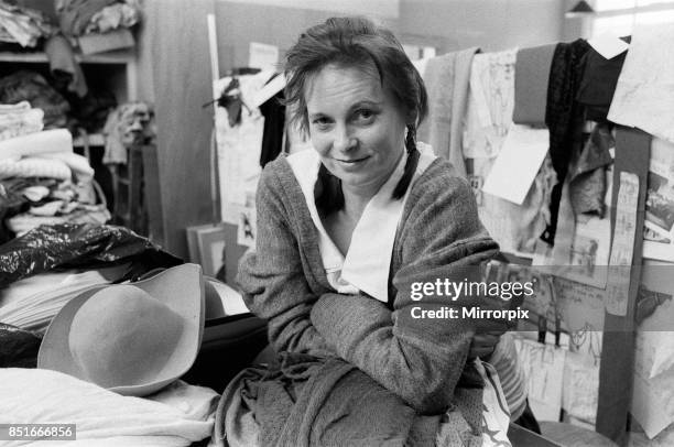 British fashion designer Vivienne Westwood, 28th April 1983.