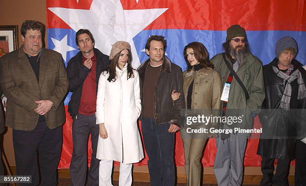 John Goodman, Luke Wilson, Penelope Cruz, Christian Slater, Laura Elena Harring, director / producer Larry Charles and composer / actor Bob Dylan