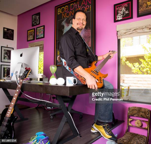 Magician Penn Jillette is photographed for Closer Weekly Magazine on June 15, 2016 at home in Nevada.