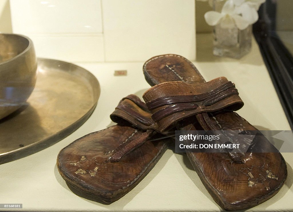 Mahatma Gandhi's sandals at the auction