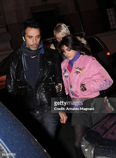 Carlos Leon and daughter, Lourdes Leon are seen on the streets of Manhattan on March 1, 2009 in New York City.