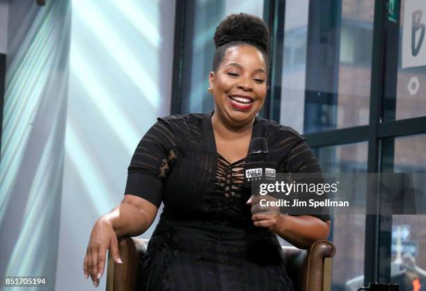 Actress Kimberly Hebert Gregory attends Build to discuss her show "Vice Principals" at Build Studio on September 22, 2017 in New York City.