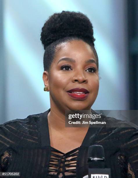 Actress Kimberly Hebert Gregory attends Build to discuss her show "Vice Principals" at Build Studio on September 22, 2017 in New York City.