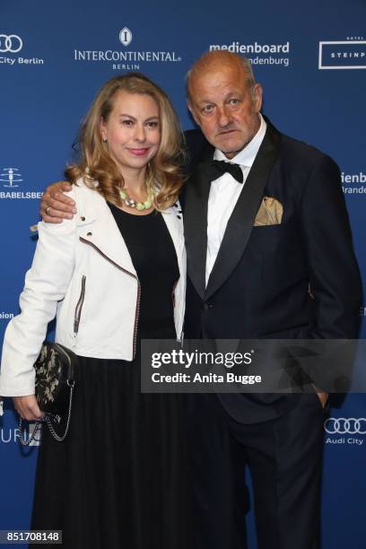 Leonard Lansink and Maren Muntenbeck during the 6th German Actor Award Ceremony on September 22, 2017 in Berlin, Germany.