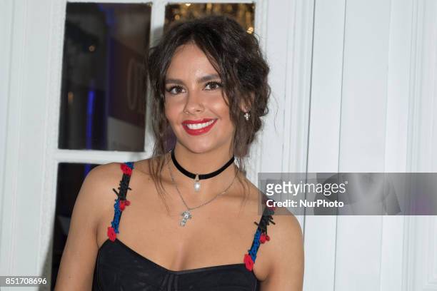 Cristina Pedroche attends the 'Morellato party' photocall at Alma Club on September 22, 2017 in Madrid, Spain.