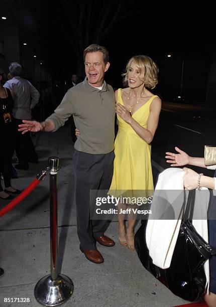 Actors Felicity Huffman and William H. Macy arrive to the Film Independant screening of "Phoebe In Wonderland" held at the WGA Theatre on March 1,...