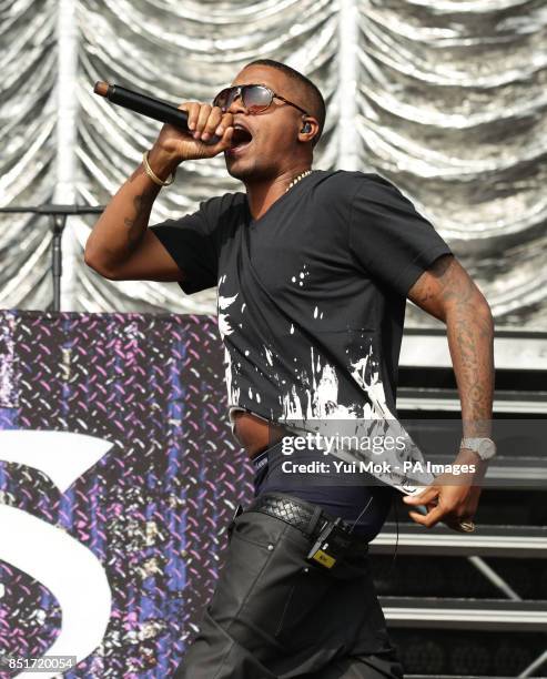 Performing on the Main Stage at the Yahoo! Wireless Festival, at the Queen Elizabeth Olympic Park in east London.