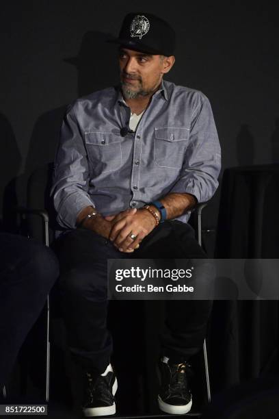 Filmmaker Gotham Chopra attends the Tribeca TV Festival season premiere of Religion of Sports at Cinepolis Chelsea on September 22, 2017 in New York...