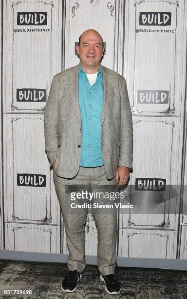 Actor John Carroll Lynch visits Build to talk about his directorial debut film "Lucky" at Build Studio on September 22, 2017 in New York City.