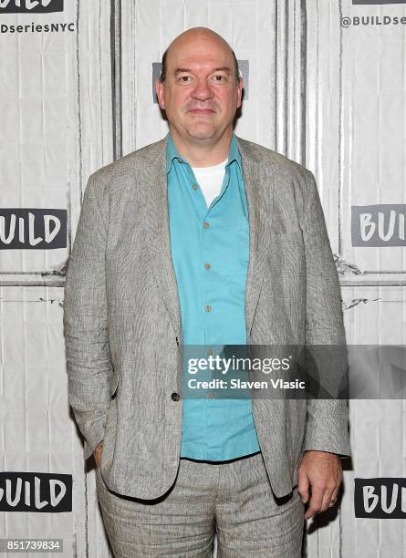 Actor John Carroll Lynch visits Build to talk about his directorial debut film "Lucky" at Build Studio on September 22, 2017 in New York City.