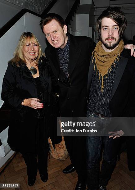 Exclusive Coverage*** Cynthia Lennon, Mike McCartney and Josh McCartney attend Sound & Vision at Abbey Road Studios on February 26, 2009 in London,...