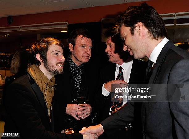 Exclusive Coverage*** Josh McCartney, Mike McCartney, Joe Brown and Giles Martin attend Sound & Vision at Abbey Road Studios on February 26, 2009 in...