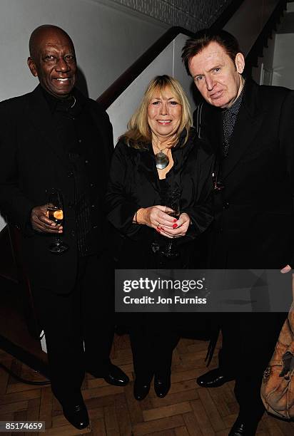 Exclusive Coverage*** Noel Charles, Cynthia Lennon and Mike McCartney attend Sound & Vision at Abbey Road Studios on February 26, 2009 in London,...