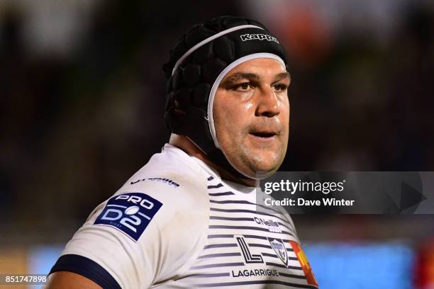 Anthony Roux of Colomiers during the French Pro D2 match between Massy and Colomiers on September 22, 2017 in Massy, France.