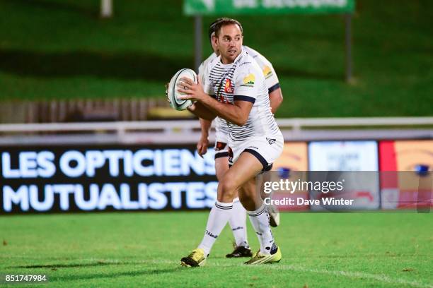 Sebastien Poet of Colomiers during the French Pro D2 match between Massy and Colomiers on September 22, 2017 in Massy, France.