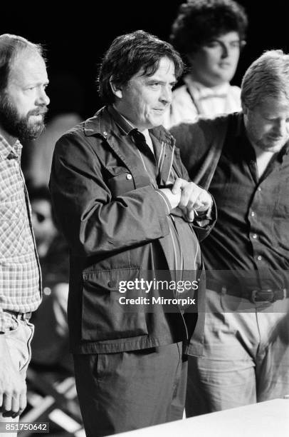 David Bailey making the Greenpeace anti-fur film 'Dumb Animals', 21st June 1985.