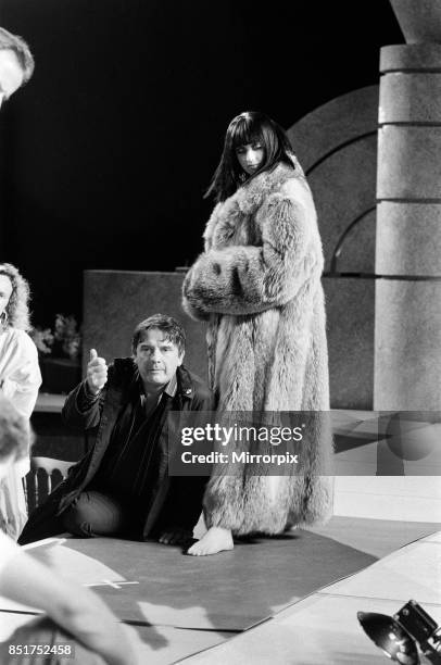 David Bailey making the Greenpeace anti-fur film 'Dumb Animals', 21st June 1985.