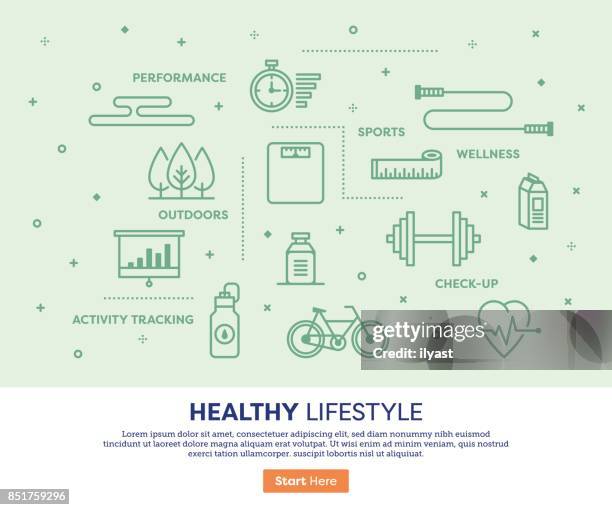 healthy lifestyle concept - business training abstract stock illustrations