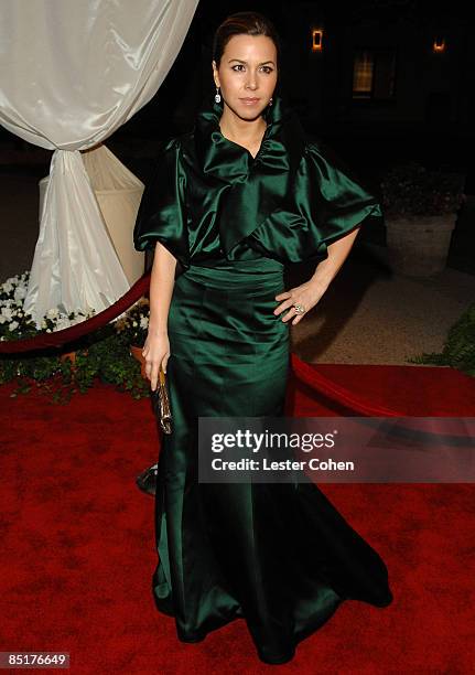 Designer Monique Lhullier attends the gala and dinner to celebrate the opening of Nancy Reagan � A First Lady�s Style at The Ronald Reagan...