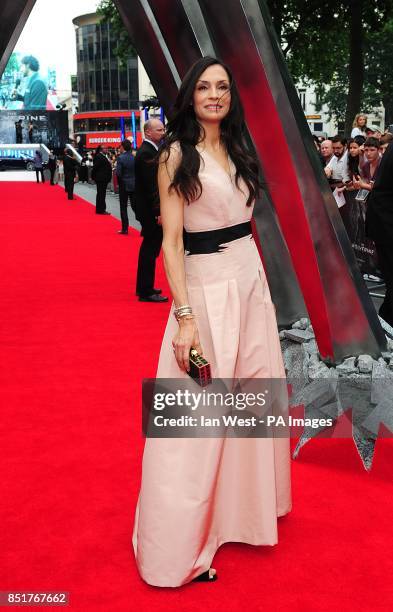 Famke Janssen arriving for the UK Premiere of The Wolverine, at the Empire Leicester Square, London.