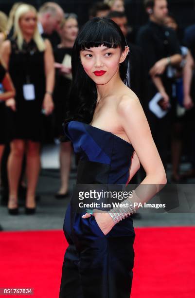 Rila Fukushima arriving for the UK Premiere of The Wolverine, at the Empire Leicester Square, London.