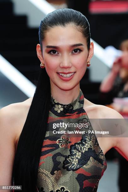 Tao Okamoto arriving for the UK Premiere of The Wolverine, at the Empire Leicester Square, London.