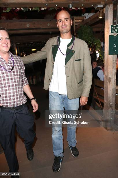 Prince Albert von Thurn und Taxis during the Oktoberfest at Kaefer Schaenke Theresienwiese on September 22, 2017 in Munich, Germany.