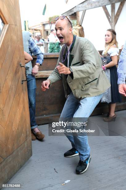 Prince Albert von Thurn und Taxis during the Oktoberfest at Kaefer Schaenke Theresienwiese on September 22, 2017 in Munich, Germany.