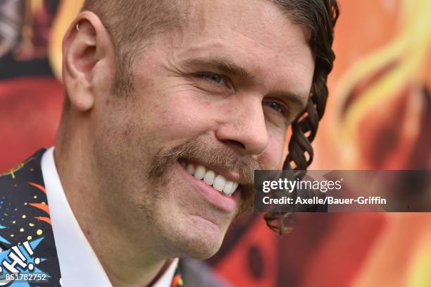 Perez Hilton arrives at the premiere of 'The LEGO Ninjago Movie' at Regency Village Theatre on September 16, 2017 in Westwood, California.