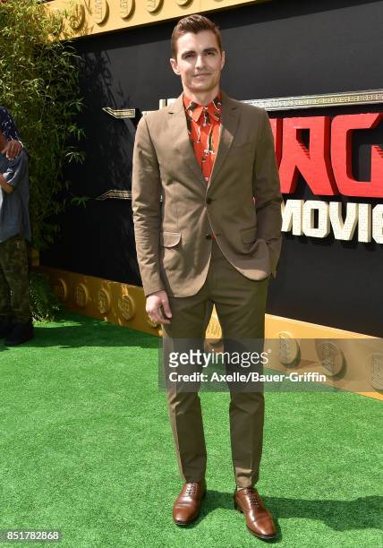 Actor Dave Franco arrives at the premiere of 'The LEGO Ninjago Movie' at Regency Village Theatre on September 16, 2017 in Westwood, California.