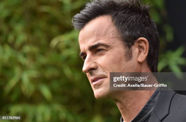 Actor Justin Theroux arrives at the premiere of 'The LEGO Ninjago Movie' at Regency Village Theatre on September 16, 2017 in Westwood, California.