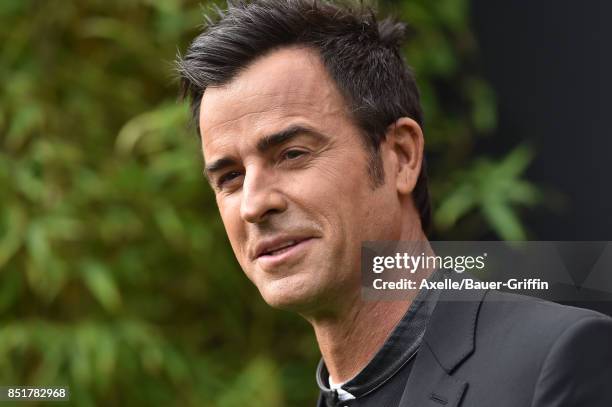 Actor Justin Theroux arrives at the premiere of 'The LEGO Ninjago Movie' at Regency Village Theatre on September 16, 2017 in Westwood, California.