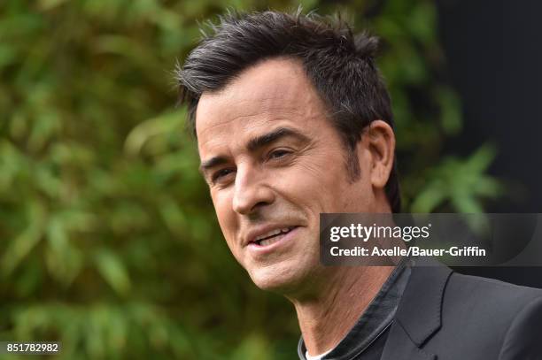 Actor Justin Theroux arrives at the premiere of 'The LEGO Ninjago Movie' at Regency Village Theatre on September 16, 2017 in Westwood, California.