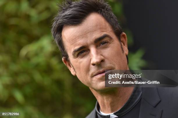 Actor Justin Theroux arrives at the premiere of 'The LEGO Ninjago Movie' at Regency Village Theatre on September 16, 2017 in Westwood, California.