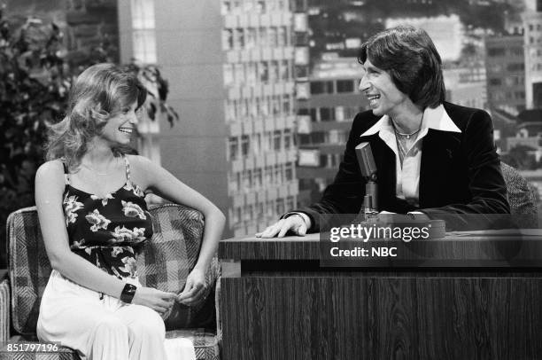 Pictured: Actress Kay Lenz during an interview with guest host David Brenner on October 21, 1976 --